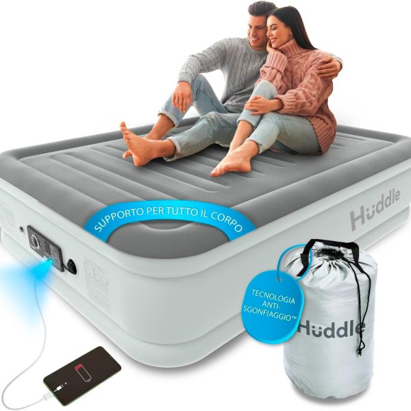 Lussuoso Materasso Matrimoniale Gonfiabile con Tecnologia Dual Pump – 203 x 152 x 33 cm