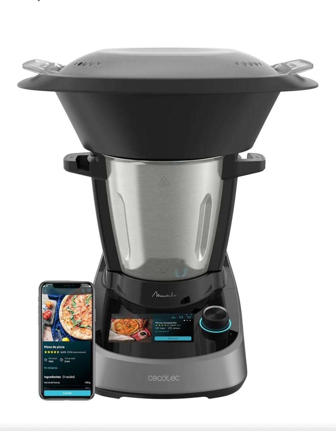Screenshot_20250515_005039_Amazon Shopping Cecotec Robot di Cucina Multifunzione Mambo Touch. 1600 W, 37 Funzioni, schermo tattile TFT da 5" con ricettario integrato, APP, Bilancia e Caraffa in acciaio inox, Capacità 3,3 litri - immagine 1