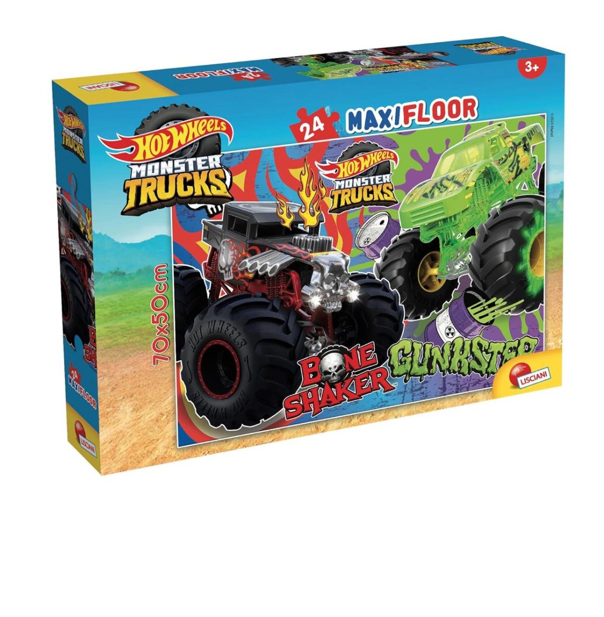 073aae4b-8631-4962-bb31-bed1814cbb76 Lisciani Giochi-Hot Wheels Puzzle maxifloor 24, - immagine 1