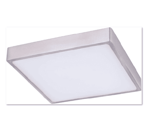 Globo Vitos - Lampada da soffitto in alluminio pressofuso, nichel opaco, acrilico opale