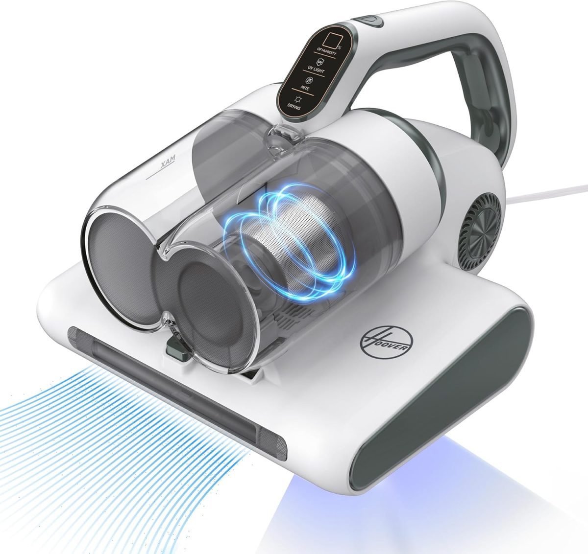 81FAenTX9dL._AC_SL1500_ Stato in Esposizione - Hoover Battimaterasso HMC5, 4 Funzioni Automatiche: Battitura, Aspirazione, Lampada UV e Asciugatura, Leggero - immagine 1