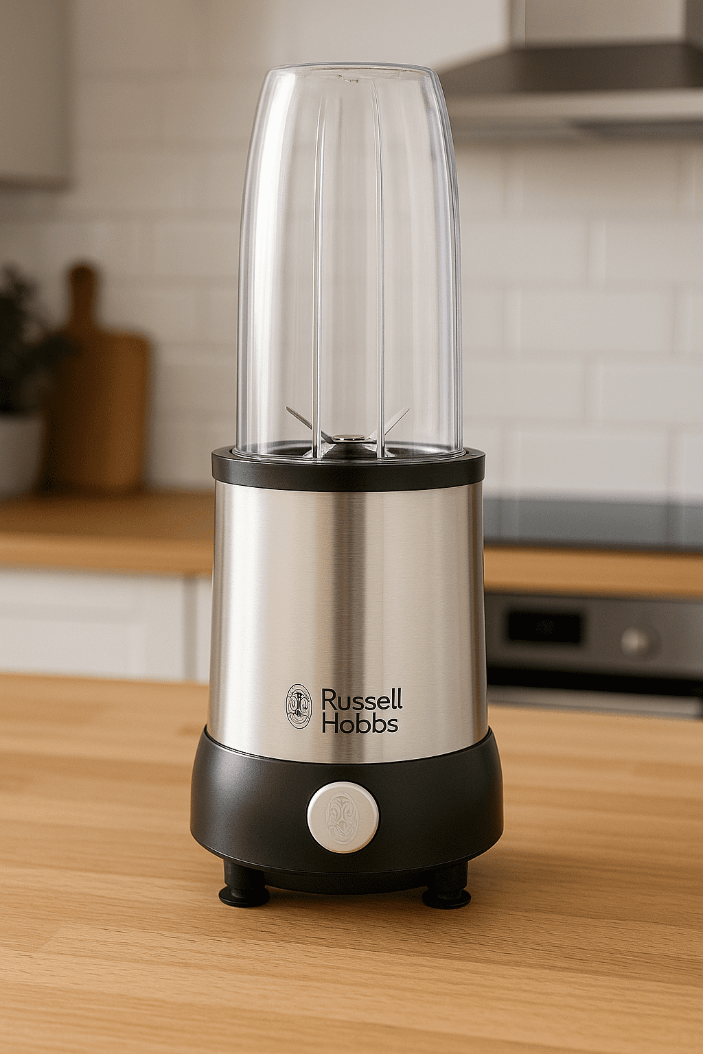 ChatGPT Image 29 set 2025, 19_30_03 Senza Scatola Russell Hobbs Frullatore Multifunzione, Sport, Smoothie, Shaker, 3 Bicchieri grandi, 2 Bicchieri Piccoli, Accessori, 700 W, Acciaio Inox, 23180-56 - immagine 1