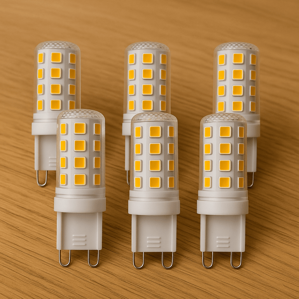 ChatGPT Image 8 set 2025, 19_45_51 Lampadine LED G9 230V – Confezione da 6 pezzi - immagine 1