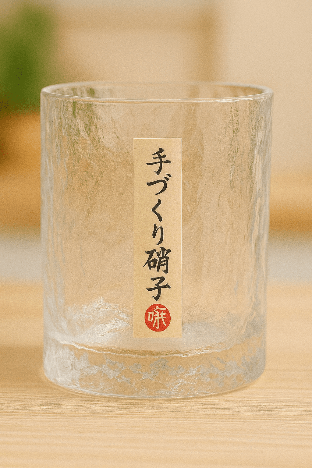 ChatGPT Image 17 ott 2025, 19_13_34 Bicchiere artigianale giapponese “Tezukuri Garasu” – Effetto ghiaccio per Whisky e Sake - immagine 1