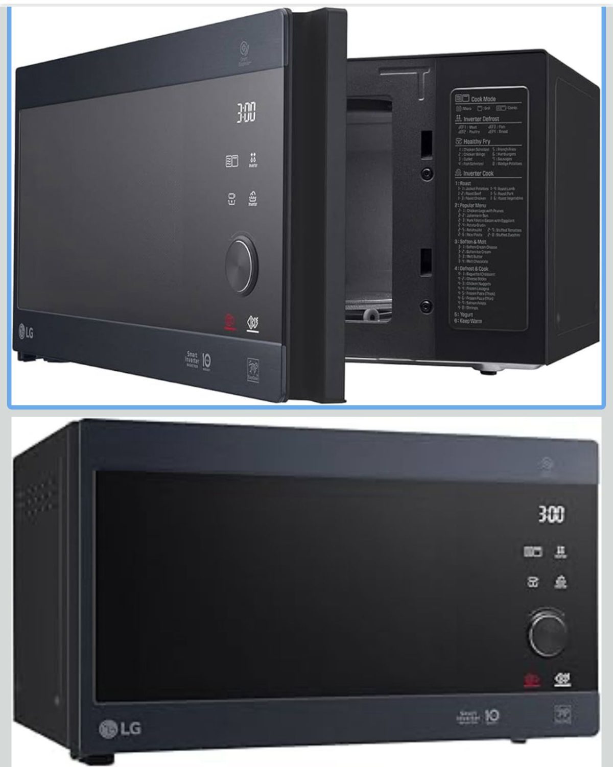 Forno Microonde Combinato Grill 32 Litri 1350 W Piatto Crisp Nero LG MH7265DPS - immagine 1