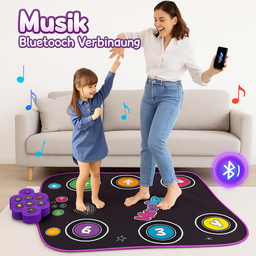 IMG-20251130-WA0024 Tappeto Musicale da Ballo Bambini con Bluetooth – Gioco Interattivo con Luci, Suoni e 6 Modalità | Dance Mat Educativo - immagine 1