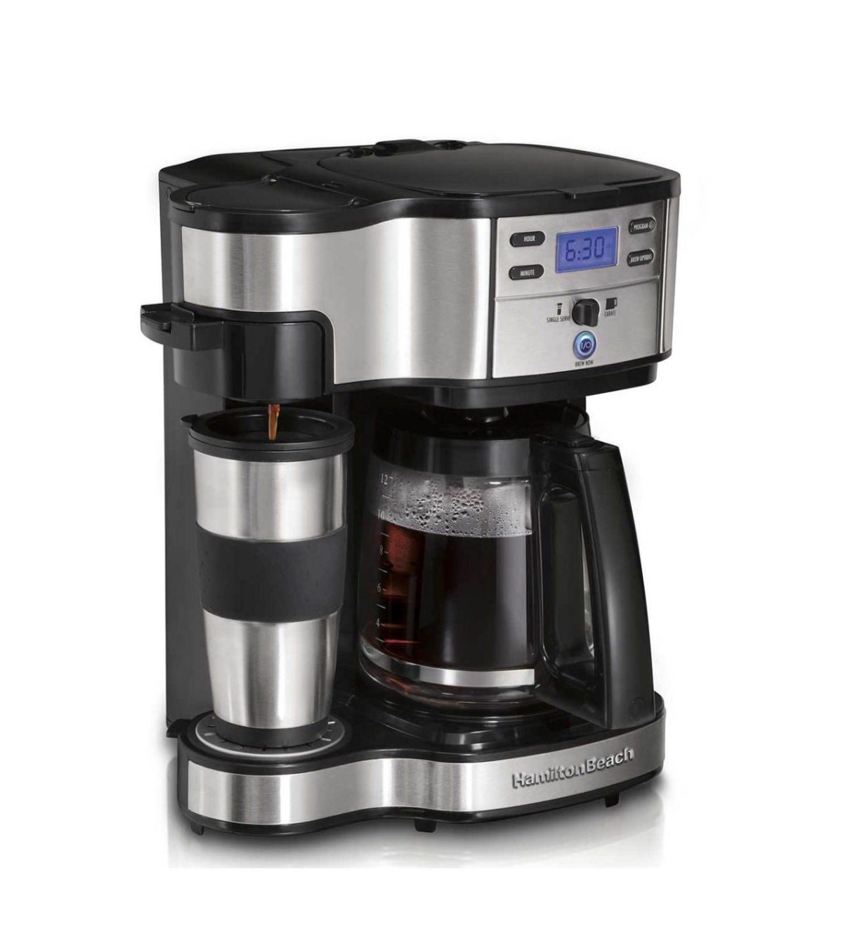 WhatsApp Image 2025-11-26 at 17.32.35 2-Way Coffee Maker with 12 Cup Carafe, Black & Stainless macchina caffè - immagine 1