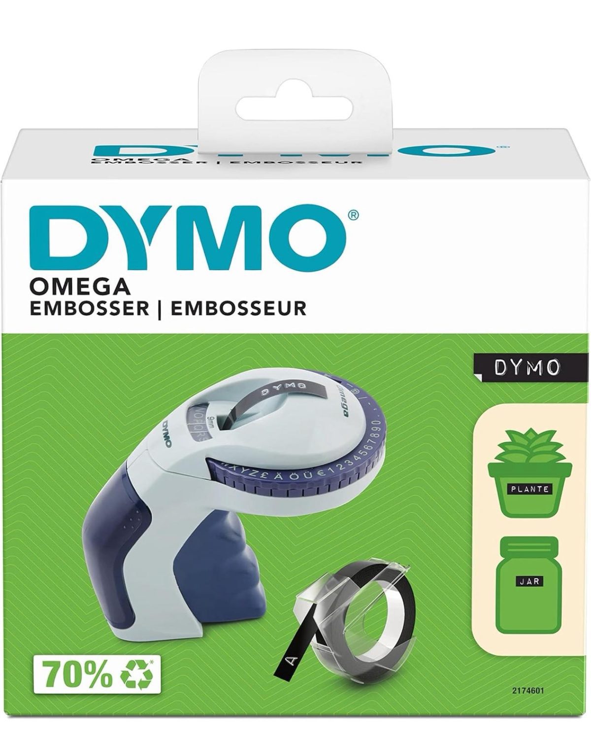 af95d089-9246-46a5-9ca0-7a5f22a5b6eb Dymo Omega Etichettatrice Manuale per Goffratura con Rotella Ergonomica - immagine 1