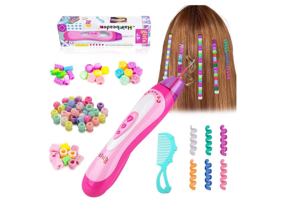 IMG-20251201-WA0033 Set Capelli Bambina, Accessori Capelli Bambina Set, fai da te Perlina da Principessa di Strumenti per Stile Trucco Creativo, Giocattoli Bambini, Regali Natale per Ragazze 3-14 Anni (Rosa) - immagine 1