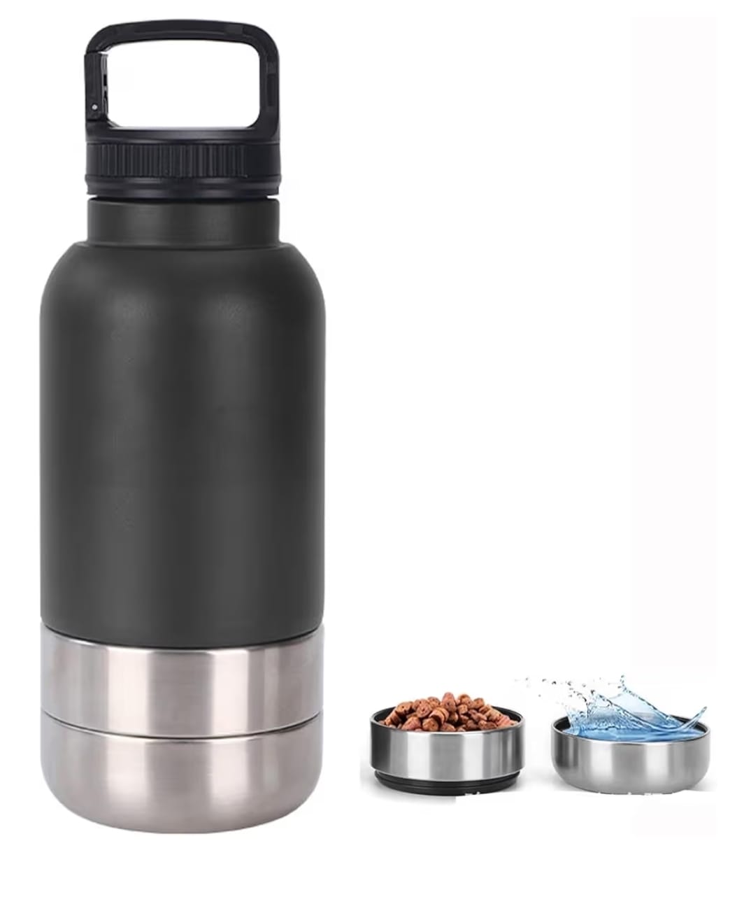 IMG-20251203-WA0035 Borraccia da viaggio per cani, da 907,2 g, 3 in 1, isolata, in acciaio inossidabile, portatile, per escursionismo e campeggio, dispenser di acqua per animali domestici a 3 strati staccabili - immagine 1