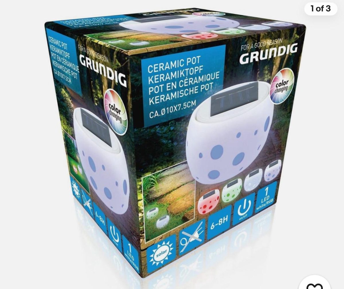IMG-20251204-WA0003 Grundig Solar Ceramic Pot 10 x 7cm - immagine 1