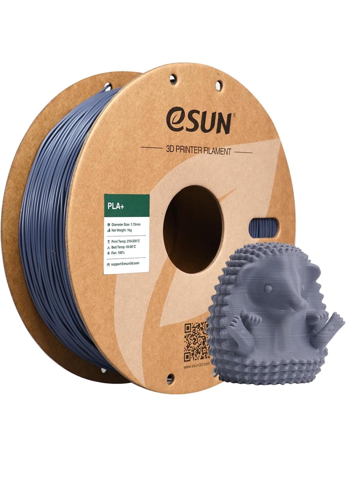 IMG-20251208-WA0010 eSUN Filamento PLA+ 1.75mm, Filamento per Stampante 3D PLA Plus, Precisione Dimensionale +/- 0.03mm, Bobina da 1kg (2.2 libbre) Filamento per Stampa 3D per Stampanti 3D, Grigio - immagine 1