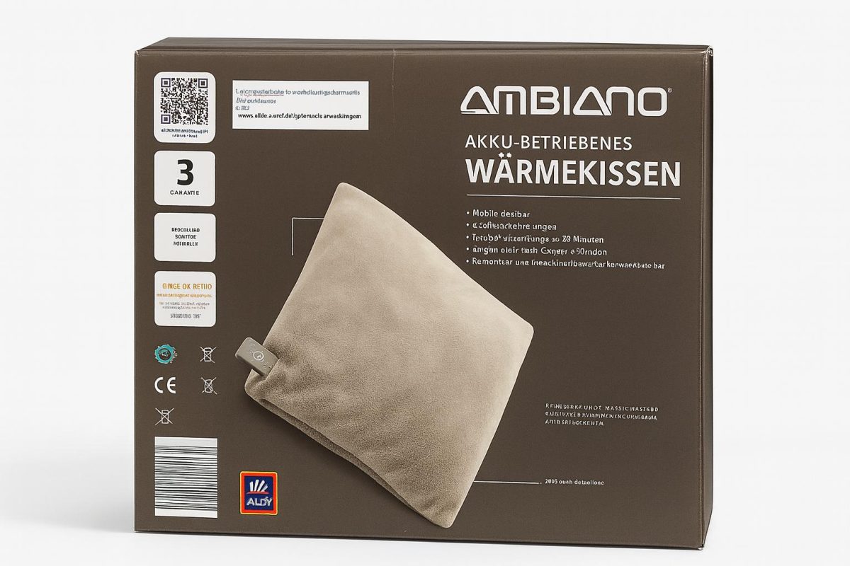 IMG-20251210-WA0016 Cuscino Riscaldante Ricaricabile Ambiano – Portatile, 3 Livelli di Calore, Morbido Rivestimento Lavabile - immagine 1