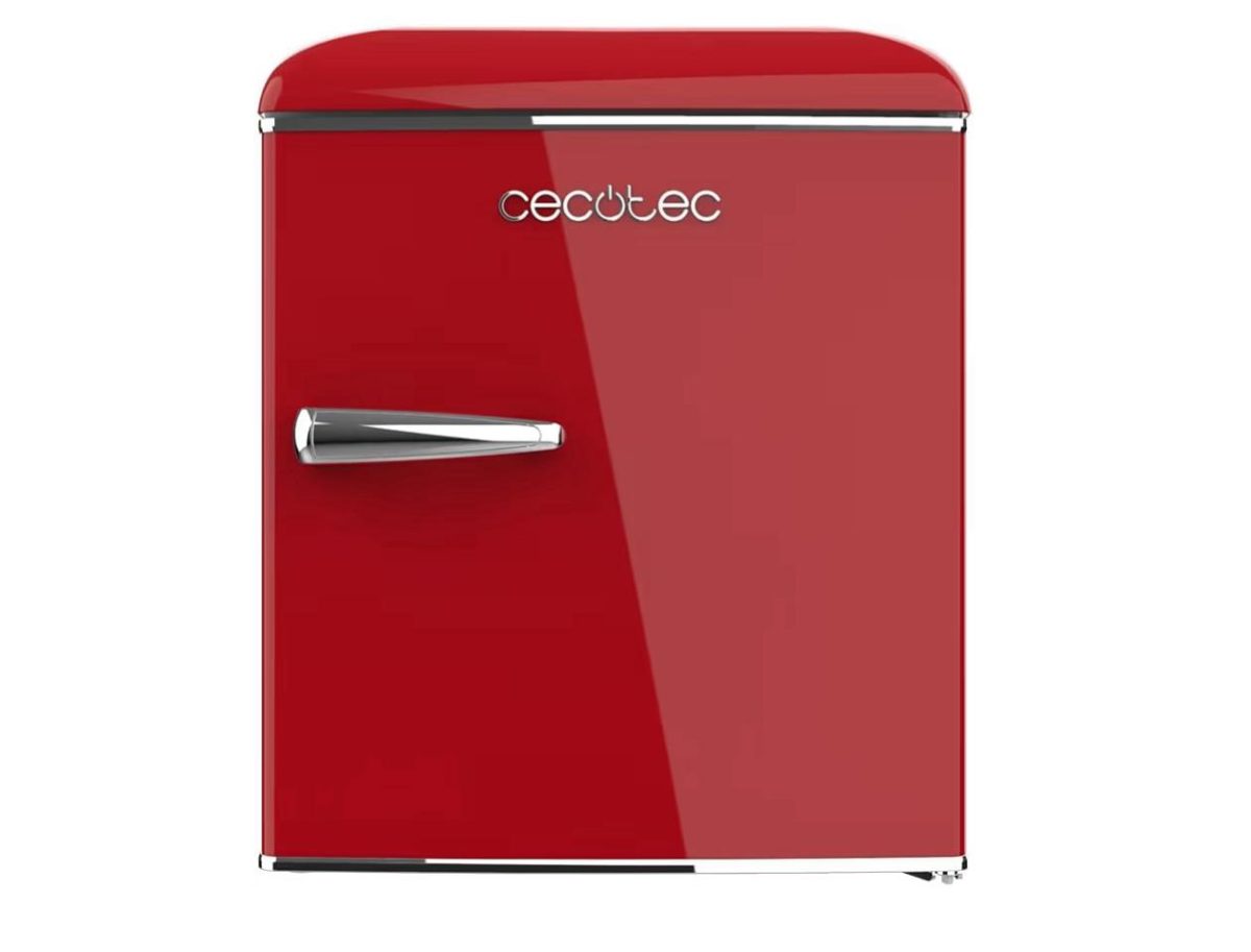 IMG-20251210-WA0021 Cecotec Mini Frigorifero Retrò da 45 L Bolero CoolMarket TT Origin 45 Rosso. Mini frigorifero con ICEBOX, LED Interno, Maniglia Cromata, Apribottiglie, Stile Vintage in Rosso.Nb senza confezione stato in esposizione - immagine 1
